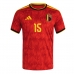 Camiseta Bélgica Thomas Meunier #15 Primera Equipación Replica Mundial 2026 mangas cortas